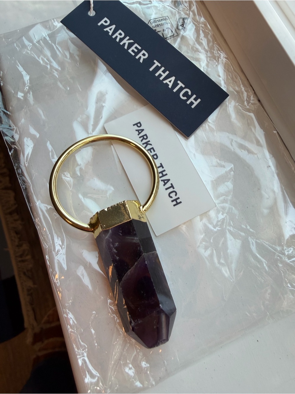 Parker Thatch: Amethyst Crystal Charm - “The Healer”